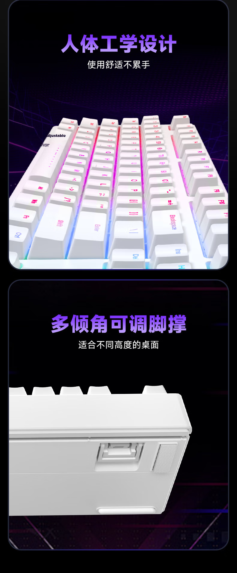 Ikbc F210 Mechanical Keyboard, Wired Mechanical Keyboard with 108 Keys, Gaming Keyboard, E-Sports Gaming Keyboard, Cherry Keyboard, Black Red Switches, Wired 13