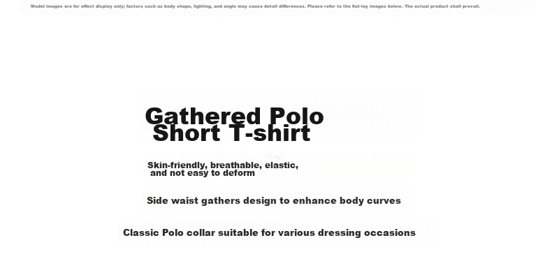 SPAO Bear Polo Collar Short Sleeve T-Shirt Women 2026 Summer Slim Fit Slimming College Style Commuter Petite Short Top 3