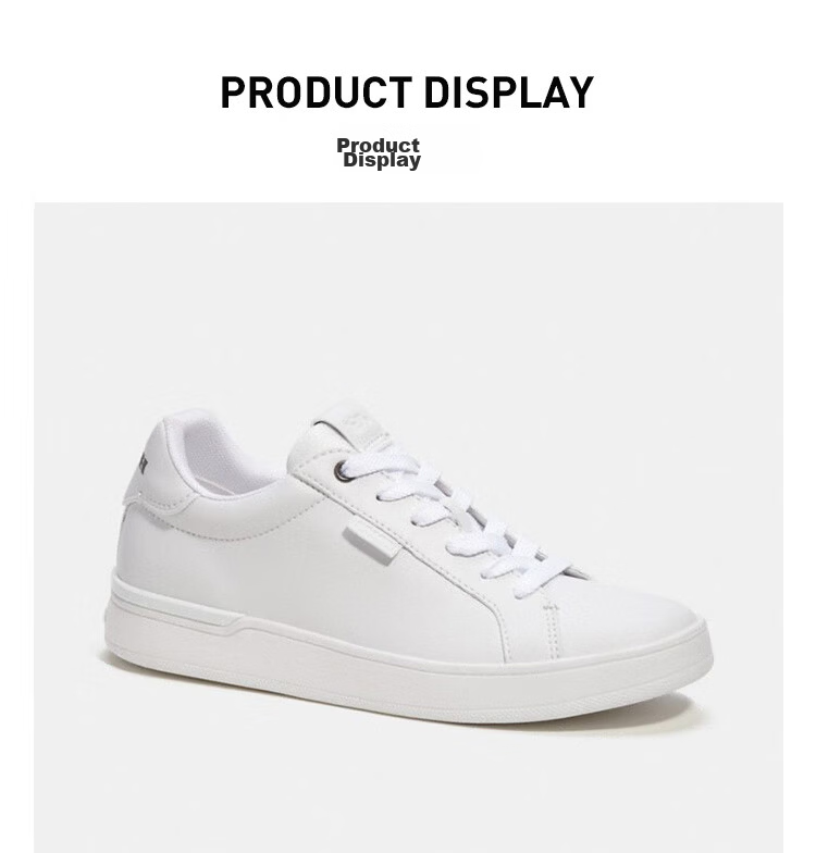 COACH Women's Low-Top Casual Sneakers White CN577 3