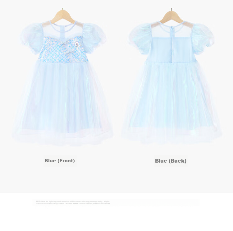 Disney Summer Princess Dress Girls Festival Gift Chinese Style Pink New Chinese Dress Size 120 11