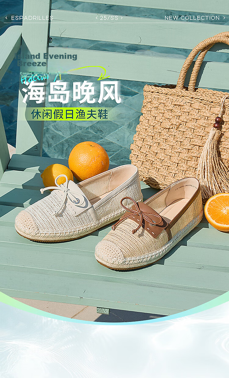 Laird Island Evening Breeze Round Toe Casual Flat Fisherman Shoes for Women 19902 Cream White OWF 38 1