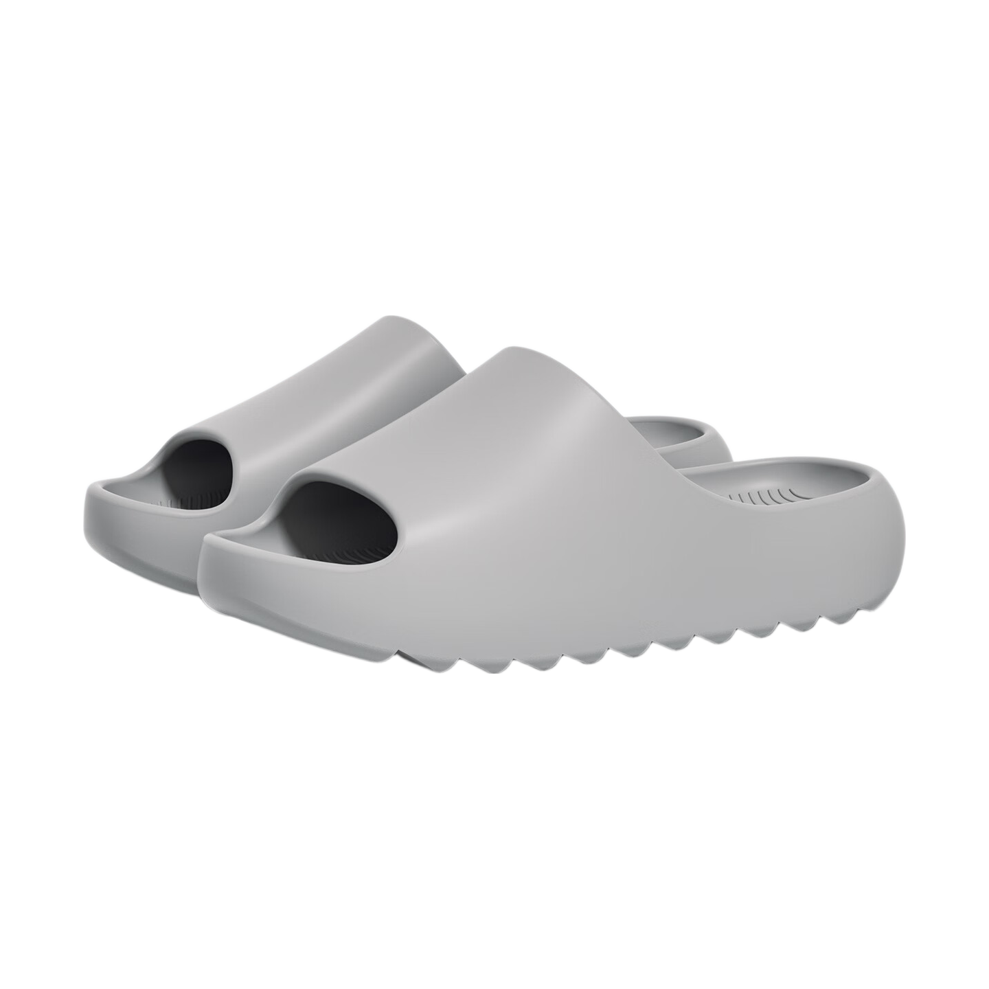 Biggator Plus Size Men's Non-Slip Indoor EVA Bathroom Shower Slippers 4849 Extra Wide Thick Sole Gray Size 44-45