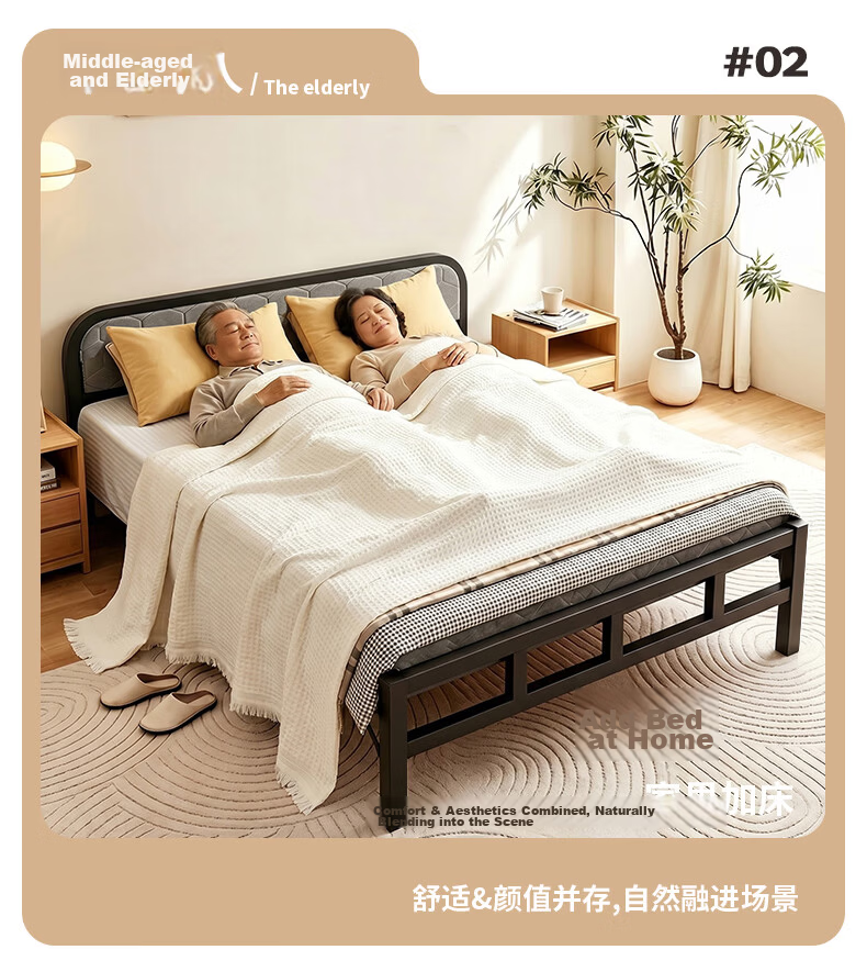 Quanpinwu No-Assembly Folding Single Bed Nap Bed Home Hospital Care Coconut Palm Sponge Mattress Camp Bed 18