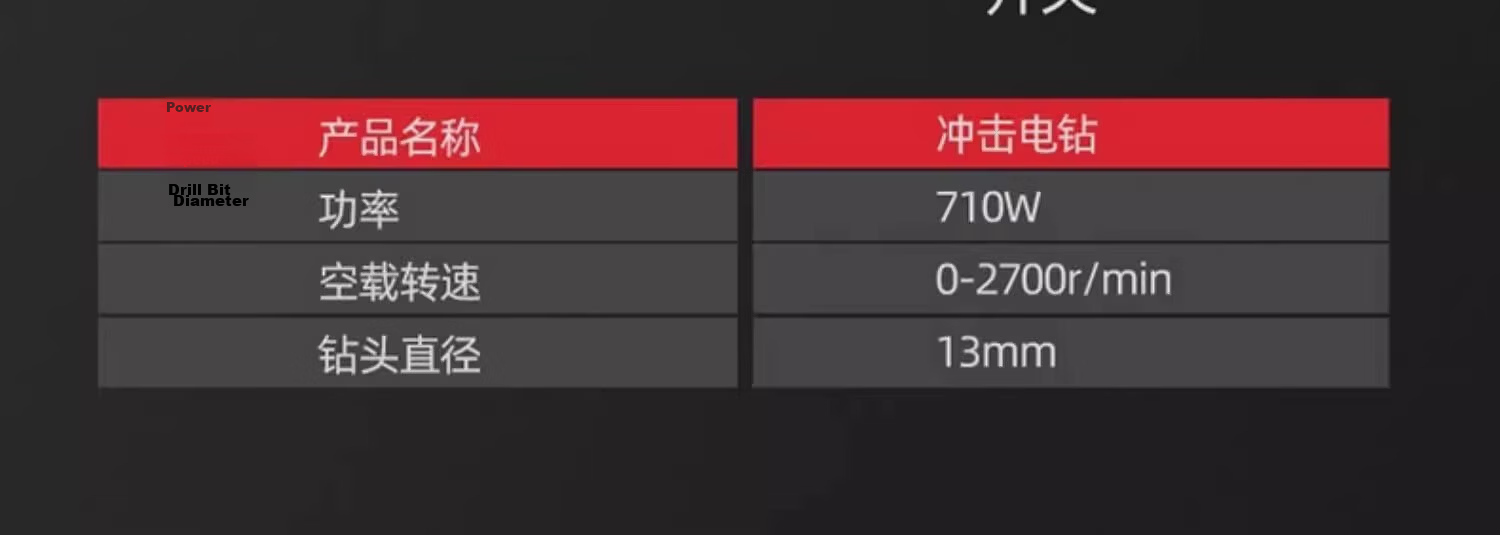 DELIXI Household 220V Impact Drill Small Multifunction Lightweight Impact Hammer Cordless Electric Power Drill 31