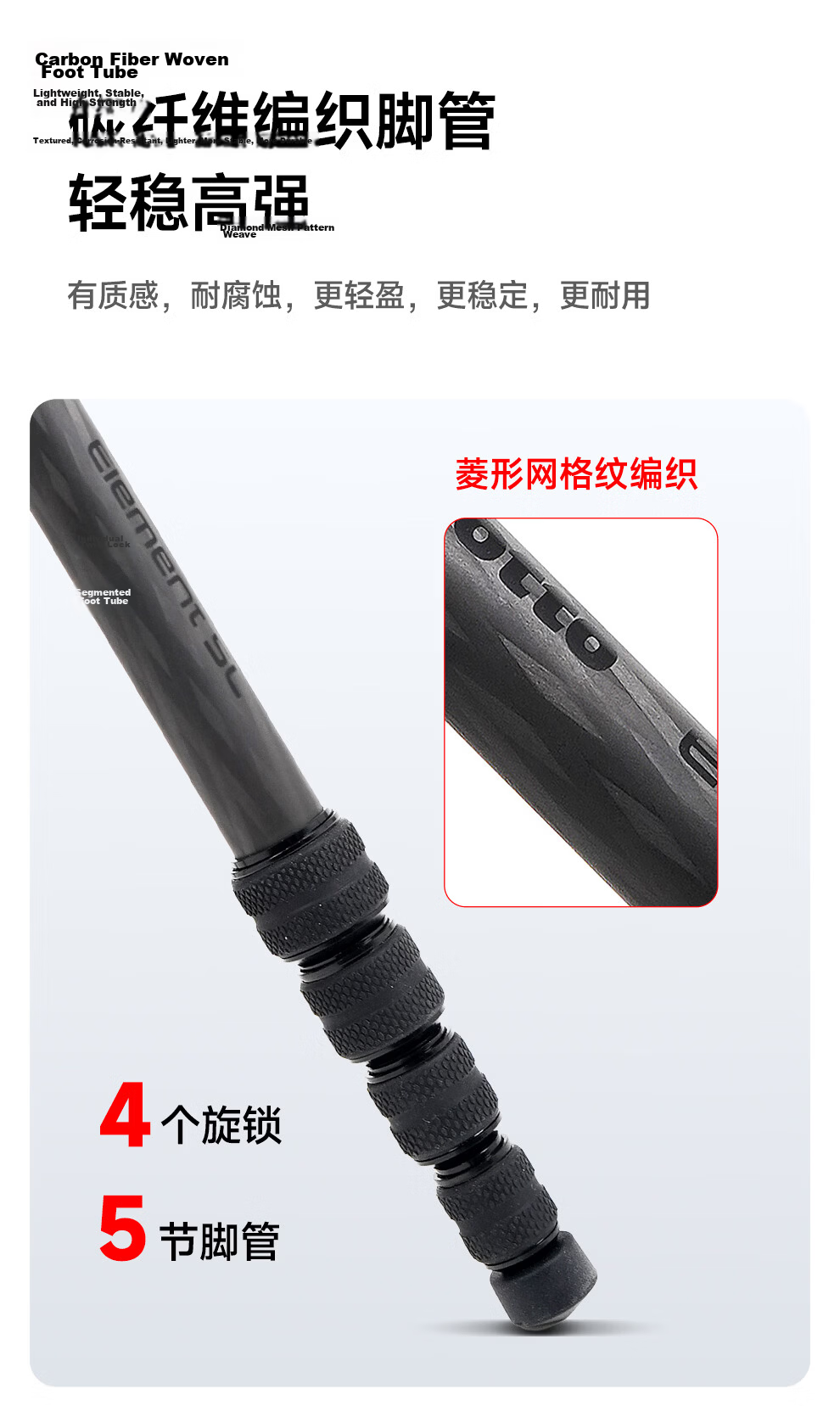 Manfrotto Blue Shadow Carbon Fiber Twist Lock Kit with Ball Head DSLR Mirrorless Camera Photography Videography Travel Tripod MKELESLTCBK-BH 6