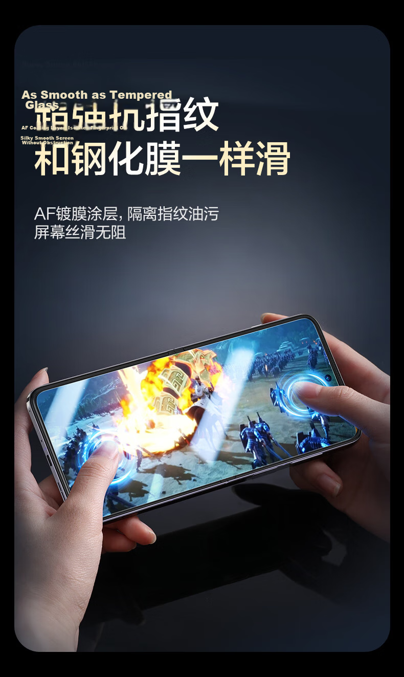 Smorss Privacy Screen Protector for Xiaomi MIX Flip, Foldable Hydrogel Film, Non-Tempered, Full Coverage Anti-Peeping, Drop-Resistant, Anti-Fingerprint Front Outer Screen Protector 8