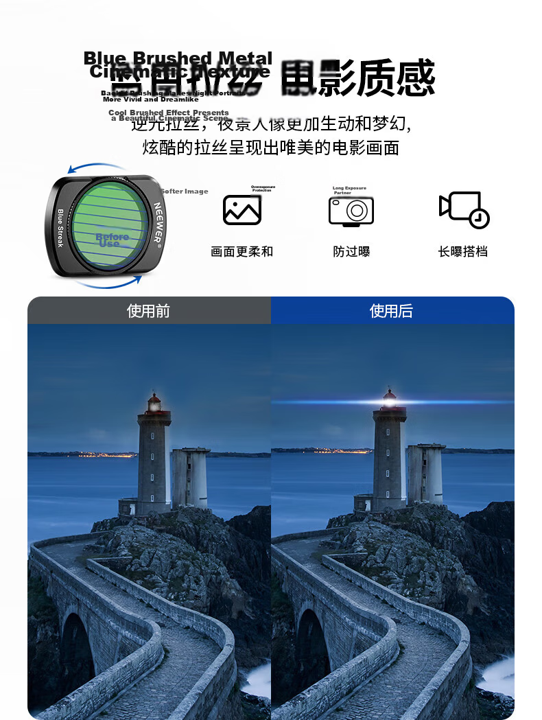NEEWER Magnetic Quick-Release Filter Kit for DJI Pocket 4/3 Camera UV Protection ND Neutral Density CPL Polarizer Filters for DJI Osmo Pocket 3rd Gen 7