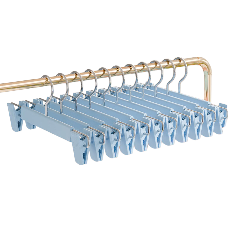 FAJIENUO Pants Hanger Clips Household Clothes Hanger with Clips for Hanging Pants Non-Marking Strong Anti-Slip JK Skirt Underwear Drying Rack