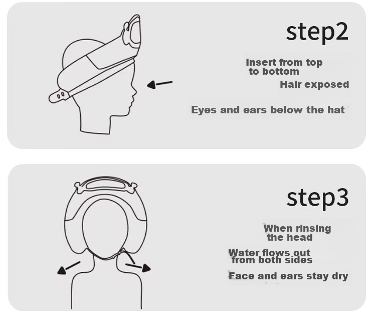 BEIDELI Children's Shampoo Bath Cap Water Shield Baby Ear Protection Waterproof Kids Bathing Cap Baby Shower Shampoo Hat 20