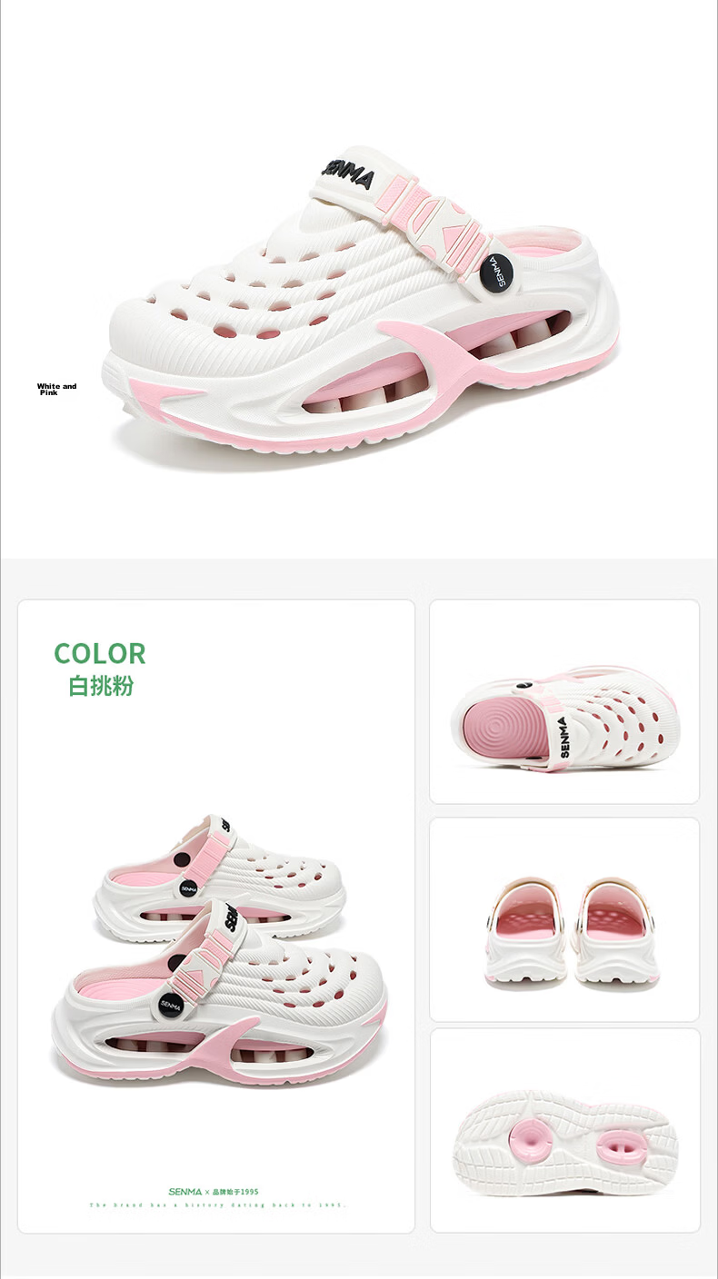 Semir Kids Slippers Girls Summer Hollow Sandals Pink Size 36-37 20