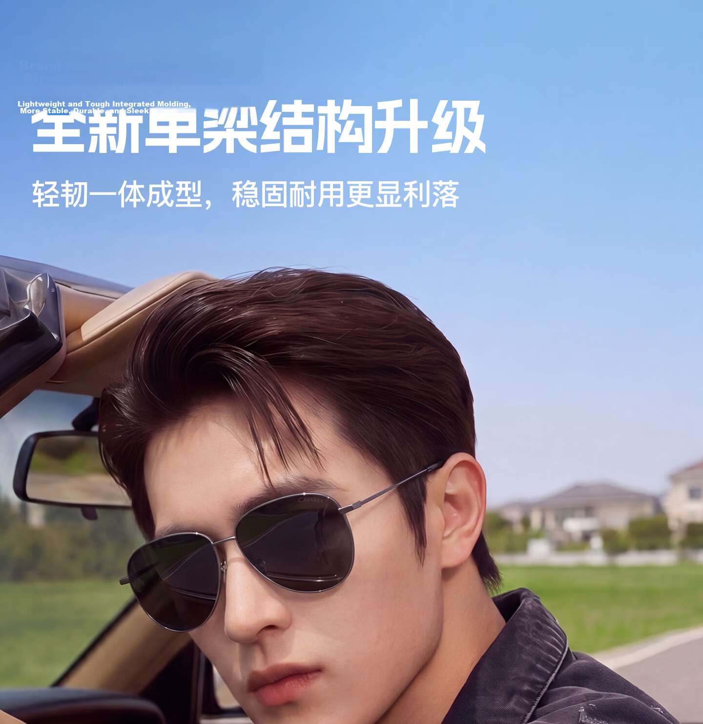 CAPONI Ultra-Light Men's Day and Night Titanium Frame Sunglasses Polarized Photochromic 2026 New Driving Anti-Glare Sun Protection 4
