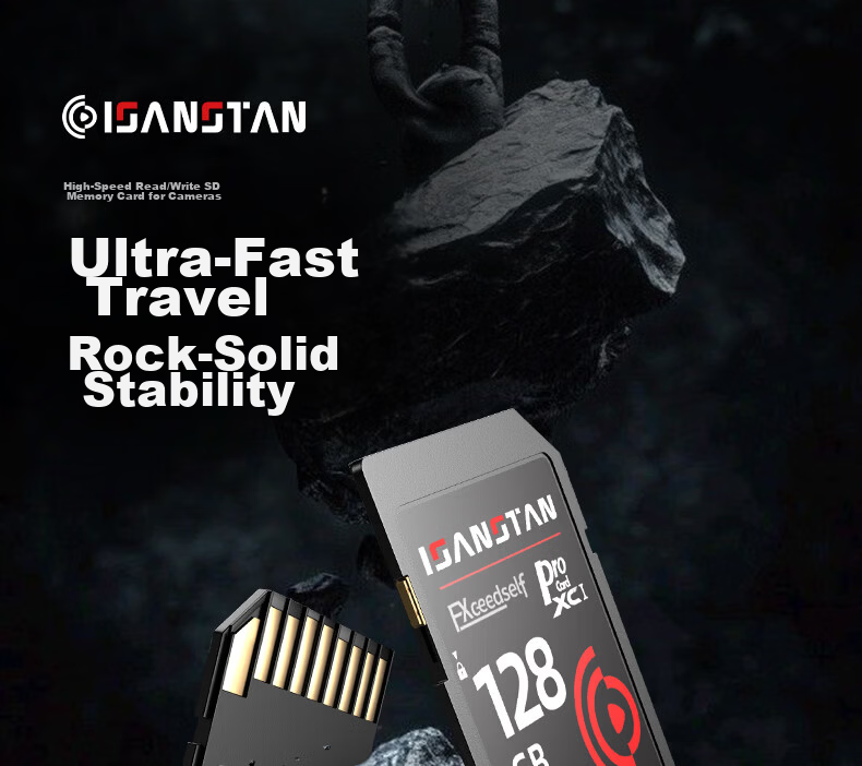 ISANSTAN Camera Memory Card 64GB Compatible with Canon/Sony/Nikon/Panasonic/Fujifilm CCD DSLR 4K Ultra HD U3 High-Speed V30 SD Storage Card 2