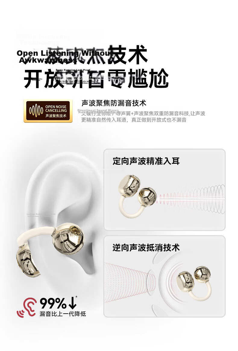 EZHK 2026 Latest Ultra-Long Battery Life Bluetooth Earbuds, Dual Pair, Two-in-One, Four Earbuds with Two Ear Clip Mini Hidden Design, Comfortable Long Wear, Noise Isolation and Noise Cancelling 25