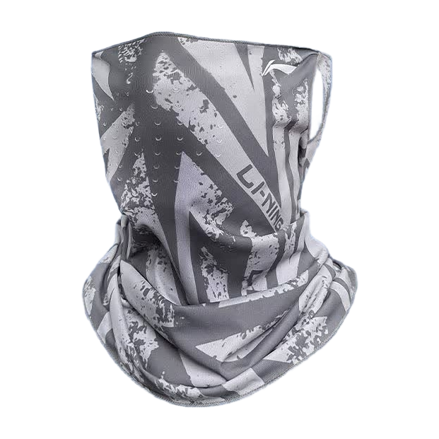 Li-Ning Sun Protection Face Mask for Men, UV-Resistant Cycling Neck Gaiter, Summer Style, Ice Silk Cool-Touch Delivery Neck Warmer