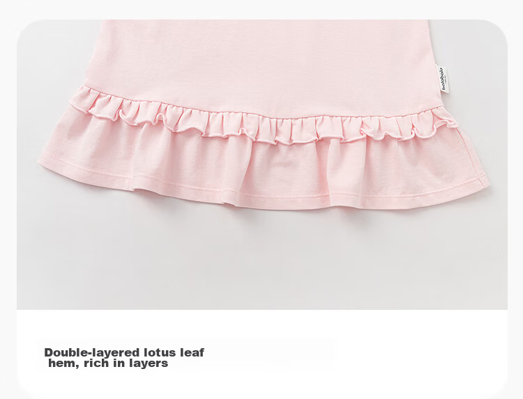 Balabala [balaOne] Girls' Dress Children's Summer Cool Knit Dress 2026 New Arrival 7