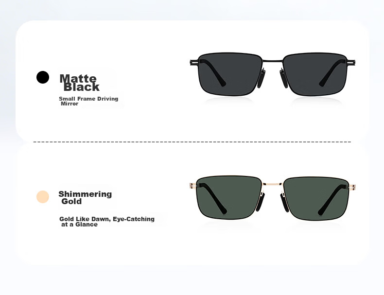 Vigus Men's Ultra-Light UV400 Polarized Sunglasses Outdoor Sun Protection Driving Sunglasses 6