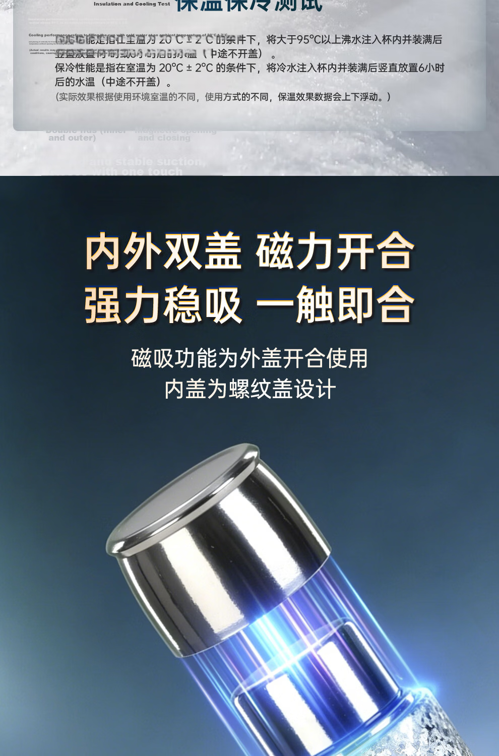 Peacock Pure Titanium Insulated Tea Separation Outdoor Water Bottle Health Titanium Cup Premium Steeping Tea Cup Blue 450ml 5