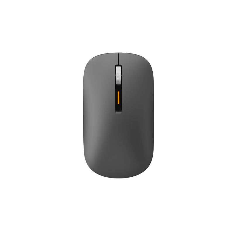 Lenovo Wireless Bluetooth Dual-Mode Mouse Rechargeable Silent Click Slim Portable Business Office Mouse for Laptop Tablet Air1 Gunmetal Gray