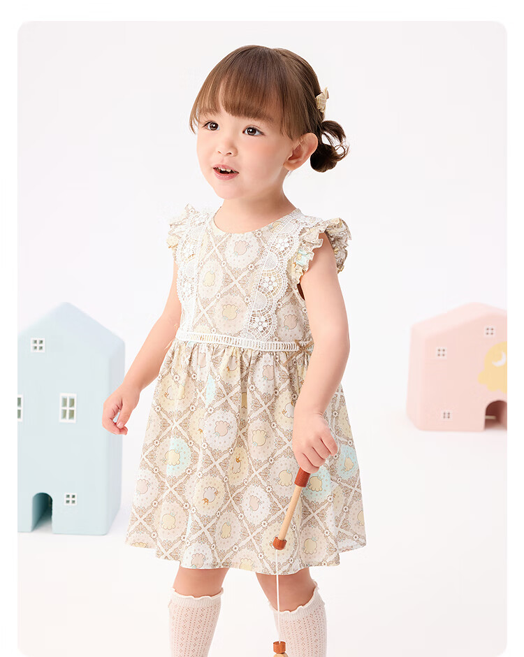 Balabala Kids Dress Girls Summer Baby Princess Floral Sweet Fashion Skirt 21