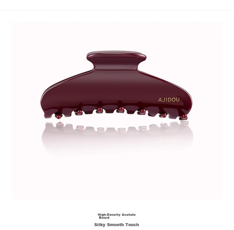 AJIDOU Acetate Hair Clip for Women Large Black Shark Clip for Updo Back Hair Stylish Gift 4