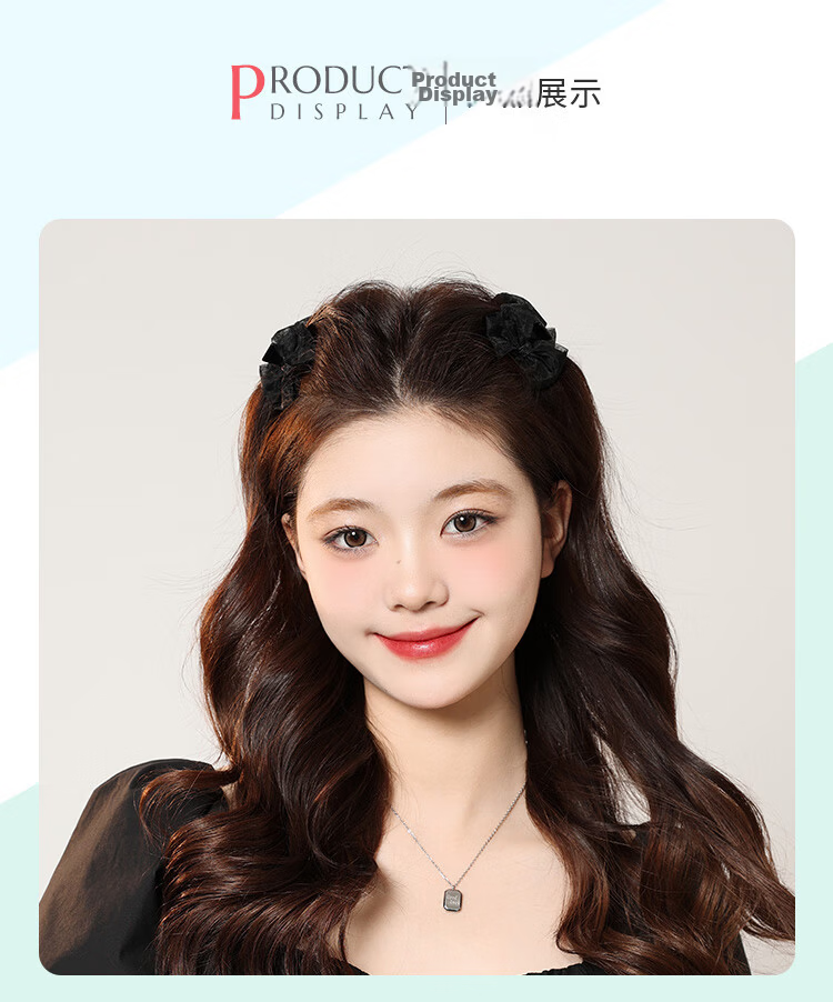 CHIMERA 2-Piece Bow Hair Claw Clips for Bangs and Side Hair, Princess Hair Clips for Women, Birthday Gift 5