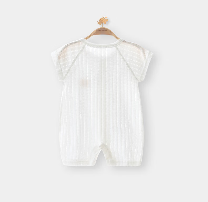 Youqi Baby Summer Short Sleeve Romper Newborn Lightweight Cotton Comfortable Infant Jumpsuit Homewear 13