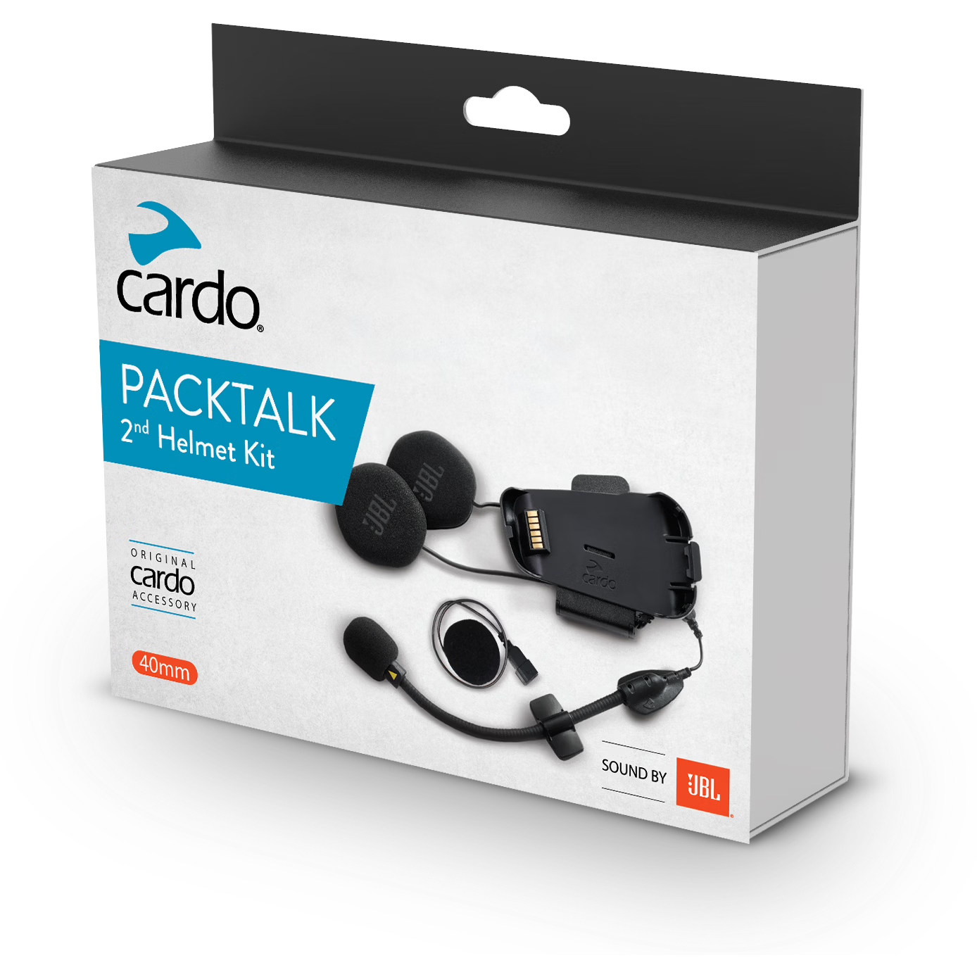 CARDO PRO/EDGE Magnetic Base + 40mm JBL Speaker + Microphone Motorcycle Helmet Accessory Kit