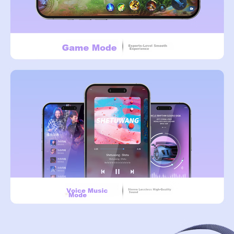 HP 2026 Latest Bluetooth Wireless Sports In-Ear Earphones Long Battery Life Comfortable for Extended Wear Music Gaming Running Tea Color 22