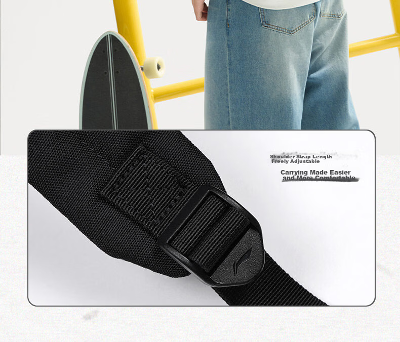 LI-NING Crossbody Chest Bag Men's Running Shoulder Bag Women's Travel Large Capacity Casual Portable Small Bag Gift for Men 8