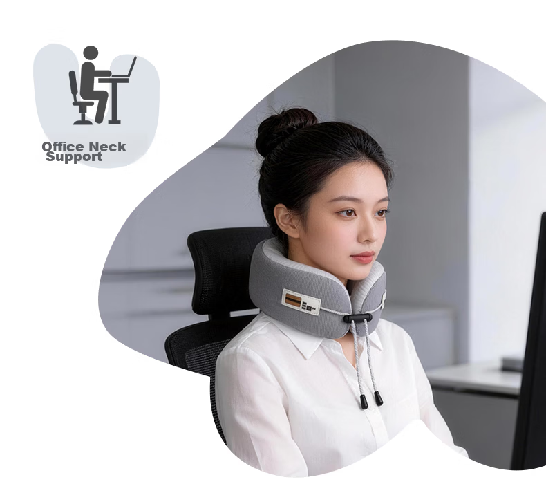 Zhiguozhe U-Shaped Neck Pillow Travel Portable Foldable U-Shape Neck Support Pillow for Airplane High-Speed Train Nap Essential 28