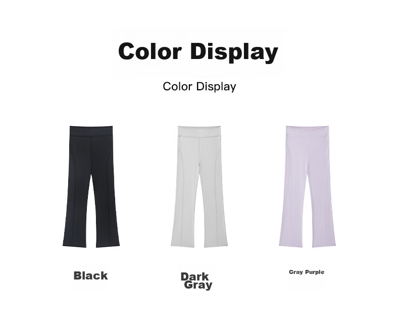 Babu Bean [Cooling Sun Protection] Yoga Pants for Girls, Slight Flare, High Elasticity, High Waist, Summer, Black, Size 150 12