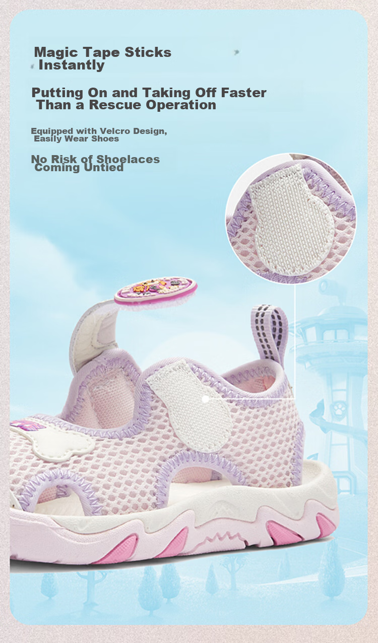 Balabala [Paw Patrol IP] Children's Toddler Shoes Boys Girls Summer New Breathable Sports Sandals Steady Walking Shoes Kids Shoes 9