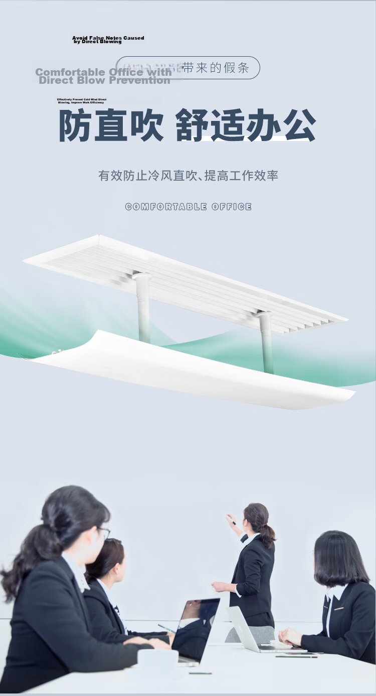 LYNN Air Conditioner Wind Deflector Shield Anti-Direct Blow Outlet Wind Guard Baby Maternity Windproof Cover Hanging Guide Plate Universal 4