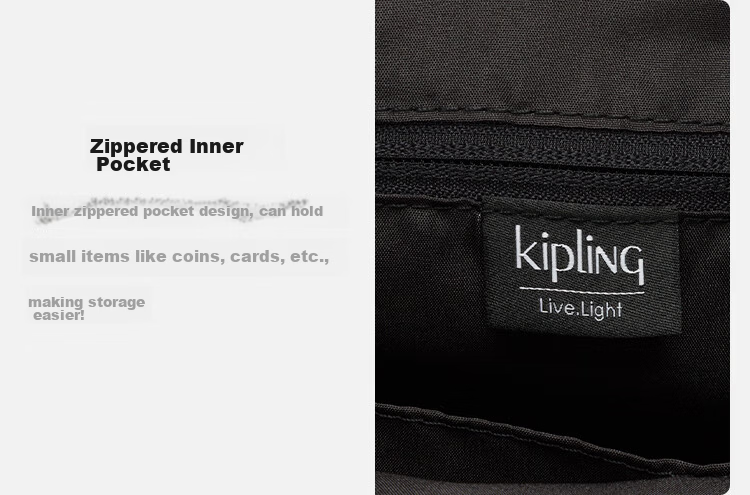 Kipling Colissa S Dark Night Black Crossbody Tote Commuter Laptop Bag Birthday Gift 11