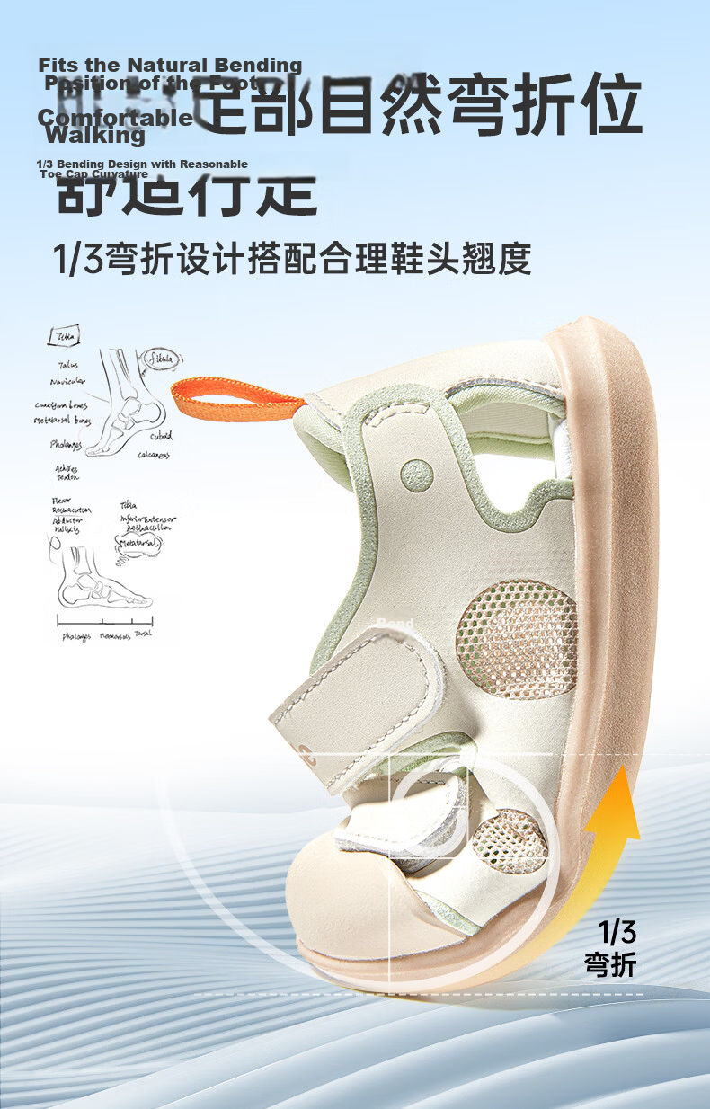 Ginoble Children's Walking Shoes 2026 Summer Breathable Sandals for Boys and Girls Ages 1-5 GW1876 8
