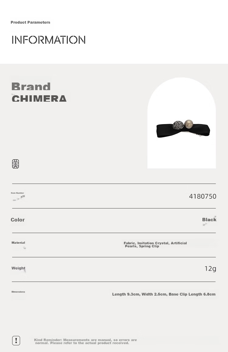 CHIMERA Small High Crown Hair Clip with Half Bun Bow Knot Spring Clip for Women Girls Birthday Gift 2