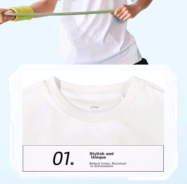LI-NING Boys' Quick-Dry Summer Sports Set 2026 New Short Sleeve and Shorts Breathable Two-Piece Kids' Outfit 9