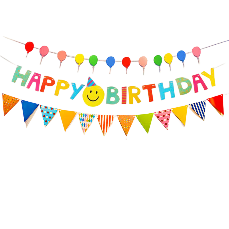 Yanyuji Birthday Decoration Banner Set