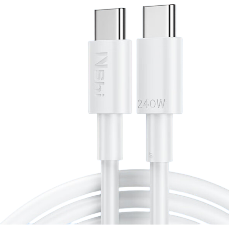 Dual-Head Type-C 240W Fast Charging Cable for Apple iPhone 17/16/15, Huawei Honor, Xiaomi Realme Tablets, MacBook Laptop 1m