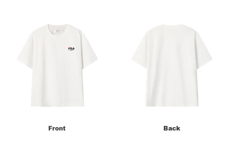 FILA 2026 Summer Moisture-Wicking Quick-Dry Couple Short Sleeve T-Shirt Fashionable Round Neck Casual Sun Protection Top 98