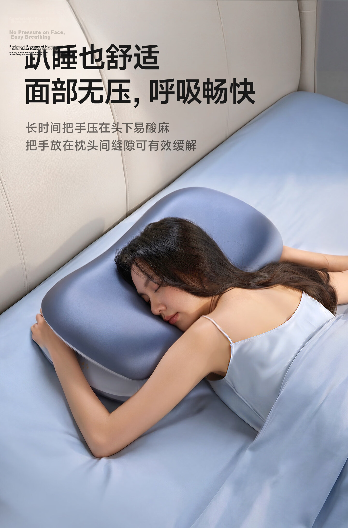 CEENIU Hot Selling No.1 Side Sleeping Pillow Neck Support Sleep Aid Core High Pillow Memory Foam for Men and Women Adults 19