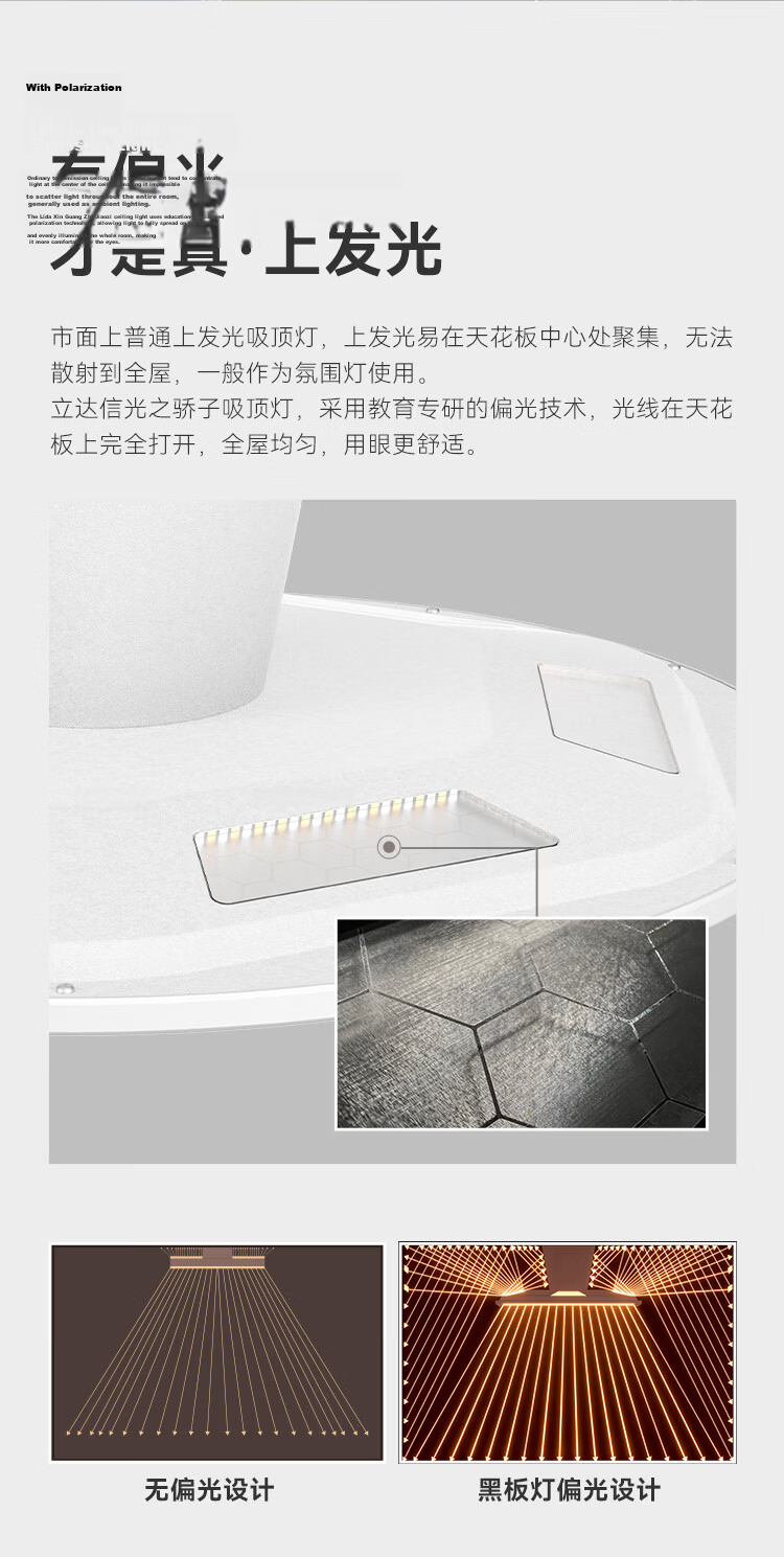 Hongmeng Smart Choice Lida Xin Bedroom Baby Eye Protection Ceiling Light Diffuse Reflection Full Spectrum Light Pro [Including Installation and Removal] 8
