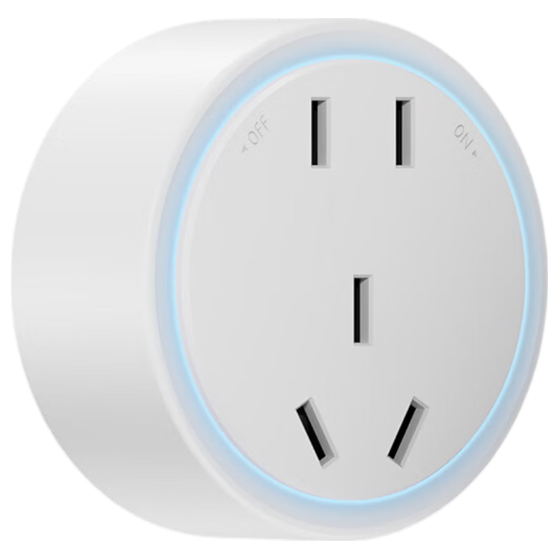 CHIGO Track Socket with Switch Master Control Ultra-thin High Power Wall-mounted Rail Socket Surface-mounted Cream White Large Five-hole Adapter*1 One-key Power Off