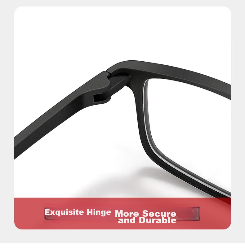 Jimmy Orange Men's Reading Glasses HD Glass Lenses Lightweight Fashion Scratch-Resistant Durable Presbyopia Glasses 200 Degree 11