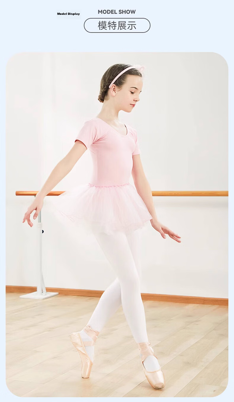 Langsha Children's Dance Tights, Summer Ultra-Thin Style, Girls' Stockings for Practice, Leggings, Spring And Autumn Pantyhose, White 13