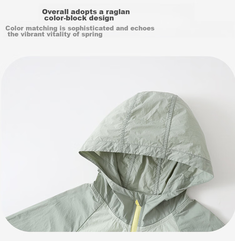 Cotton Summer Kids Sun Protection Jacket Cooling UPF50+ Original Yarn Lightweight Breathable Sunproof Coat Blue 120 14