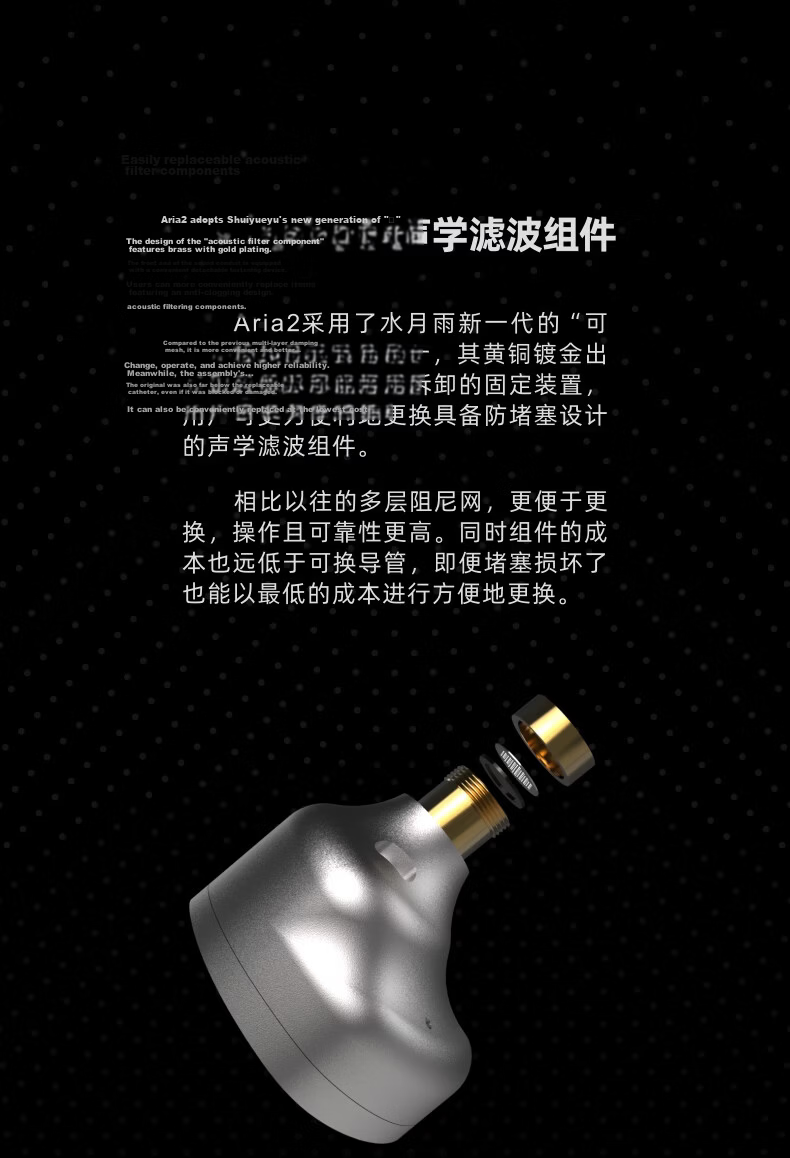 Shuiyueyu Aria2 Aria 2 In-Ear Dynamic HIFI Earphones Detachable 3.5mm/4.4mm Plug 0.78mm Pin 12