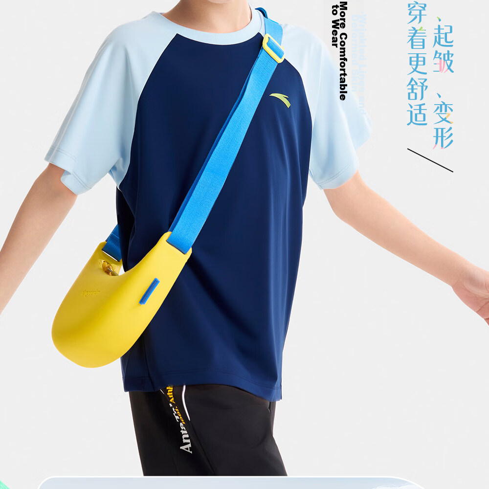 Anta Kids Quick-Dry Short Sleeve T-Shirt 2026 Summer Breathable Colorblock Sports TA72625109 11