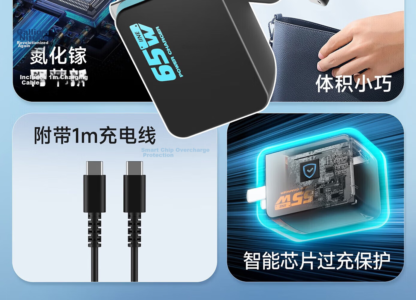 Liangzhi Switch 2 Charger Dock Power Adapter Type-C 65W PD Fast Charging NS2 Accessory Orange Black L1192 4