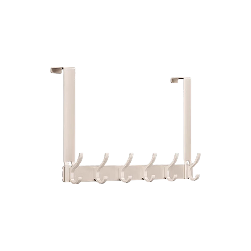Baoshi Door-Back Hook, No Drilling Required, Coat Rack Storage Shelf, Heavy-Duty Load-Bearing Aluminum Alloy, Super Strong Adhesion, Bedroom